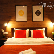 Liki Loft Hotel стандарт с двуспальной кровать