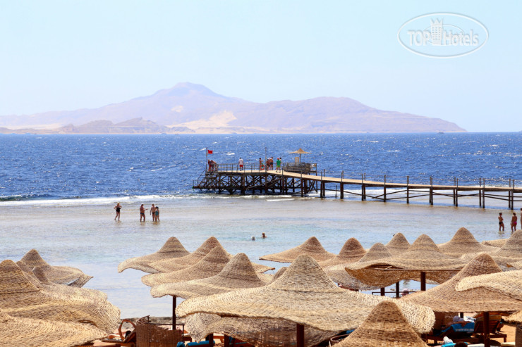 Пляж в Rehana Sharm Resort, Aqua Park & Spa 4*