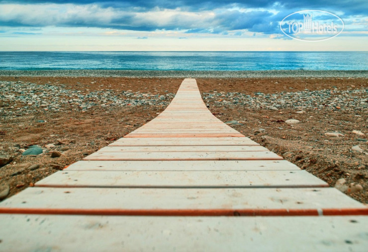 Пляж в Дом отдыха Челюскинцев 