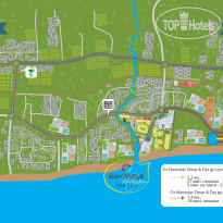 Club Novostar Omar Khayam Resort & Aqua Park Карта окрестности отелей Club 