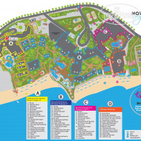 Club Novostar Sol Azur Beach Congress Карта территории комплекса оте