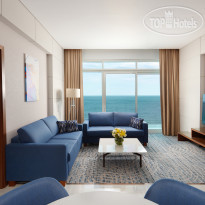 Royal M Al Aqah Beach Resort Executive Suite Living Room