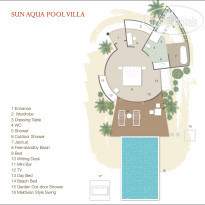 Sun Siyam Vilu Reef Sun Aqua Pool Villa план номер