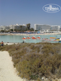 Adams Beach 5* вид на отель с острова - Фото отеля