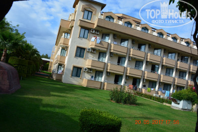 Grand Seker 4* 4 корпус от моря первый вид сбоку, дорожка с пляжа - Фото отеля