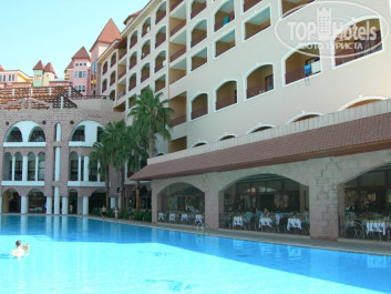 Sirene Belek Hotel 5* Бассейн и ресторан - Фото отеля