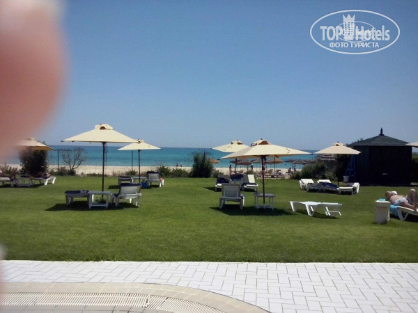 Iberostar Averroes 4* лежаки у бассейна, море рядом - Фото отеля