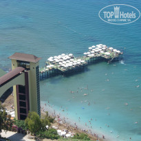 Utopia World Hotel 5* Вид на пляж и лифт до пляжа - Фото отеля