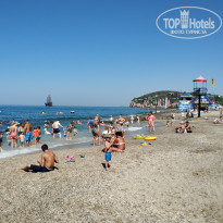 Blue Fish Hotel 4* Пляж Doganay, откуда можно зайти в море - Фото отеля