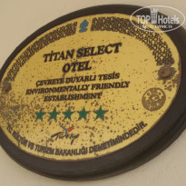 Titan Select 5* Табличка с официальной категорией отеля - Фото отеля