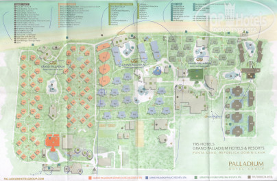 Grand Palladium Punta Cana Resort & Spa 5* Карта отеля. - Фото отеля