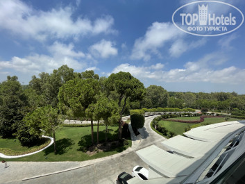 Cornelia Diamond Golf Resort & Spa 5* Вид из норма Garden View (над ресепшном) - Фото отеля