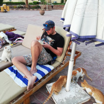 Zahabia Hotel & Beach Resort 4* Белому достается меньше еды, его нужно подкармливать отдельно от остальных. - Фото отеля