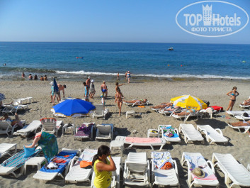 Blue Fish Hotel 4* Пляж отеля. - Фото отеля