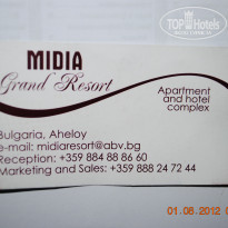 Midia Grand Resort 3* Лицевая сторона визитки отеля - Фото отеля