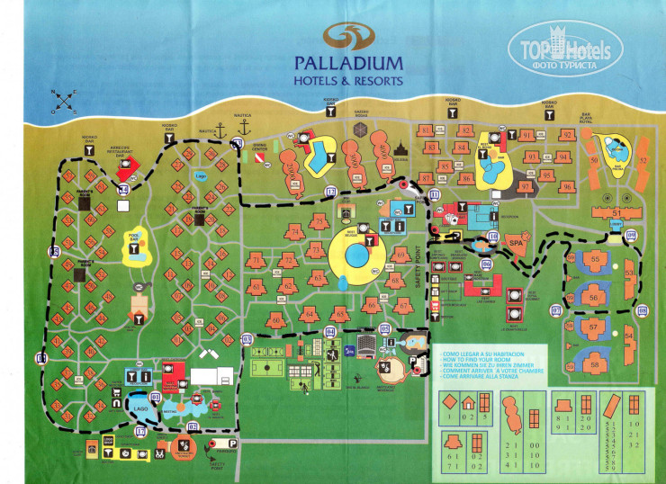 Grand Palladium Punta Cana Resort & Spa 5* Карта отеля - Фото отеля