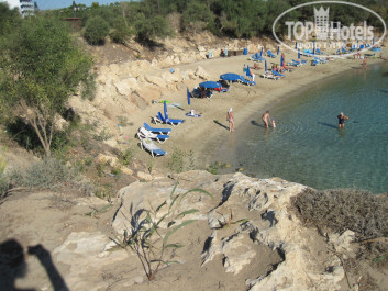 Iris Beach 3* Пляж. Вид сверху. - Фото отеля